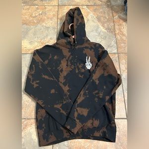 Skeleton Peace sign hoodie
